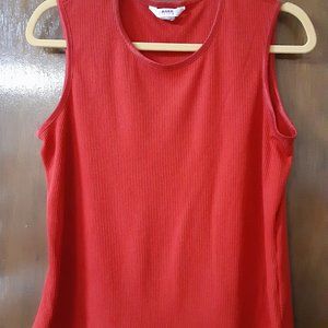 ALIA, MEDIUM PETITE, RED KNIT SHELL